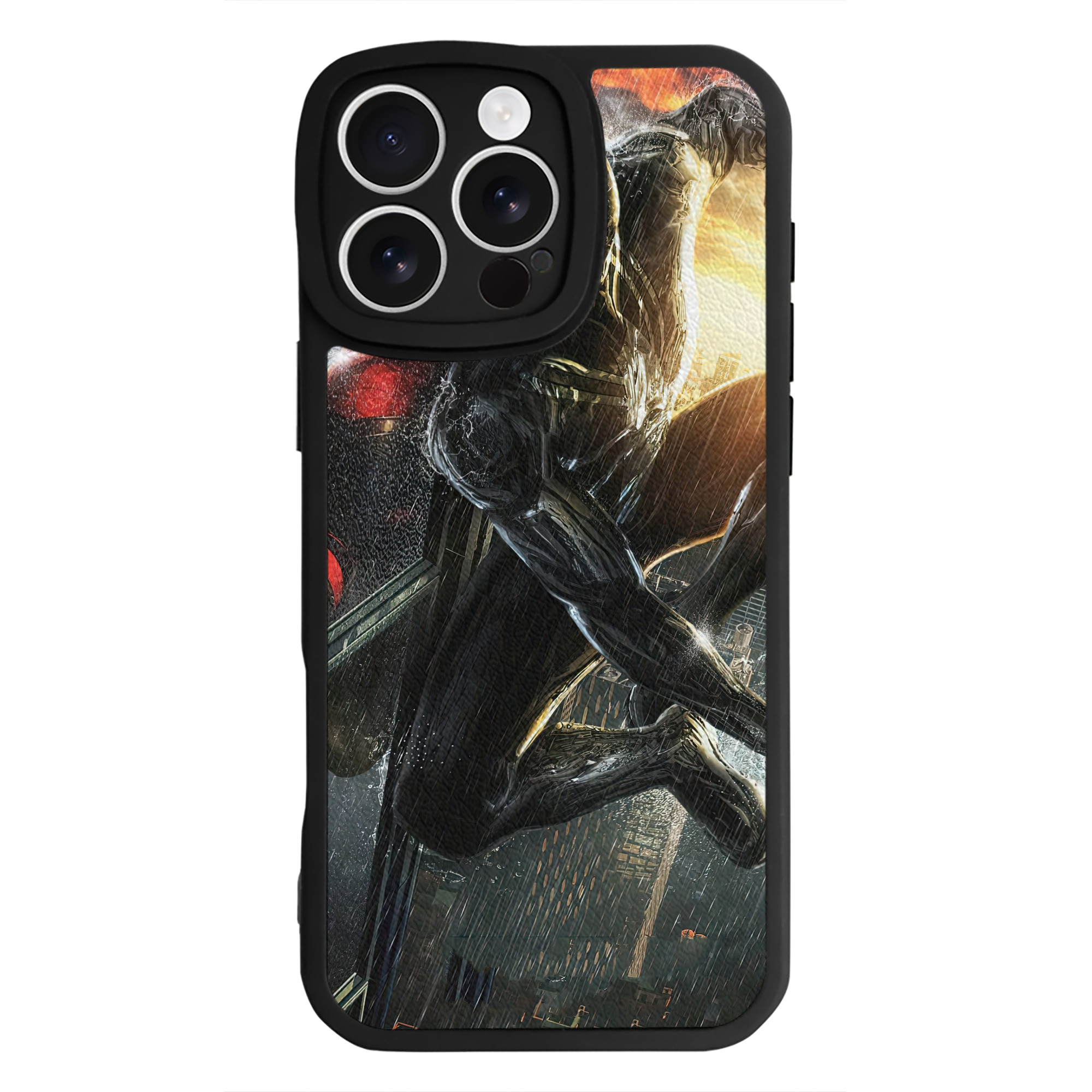 （画像用） Spider Man スパイダーマン 【iPhone 16シリーズ対応】シリコンスマホケース（レザー調） 材質：シリコン